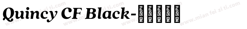 Quincy CF Black字体转换